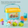 Shape & Letter Matching Puzzle for Toddlers: Portable Educational Building Blocks for Early Learning (Ages 1-3)