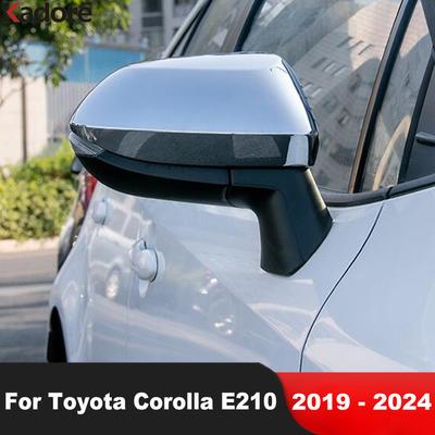 For Toyota Corolla E210 - 2024 Carbon Fiber Car Rearview Mirror Cover Trim Side Wing Mirrors Cap Accessories