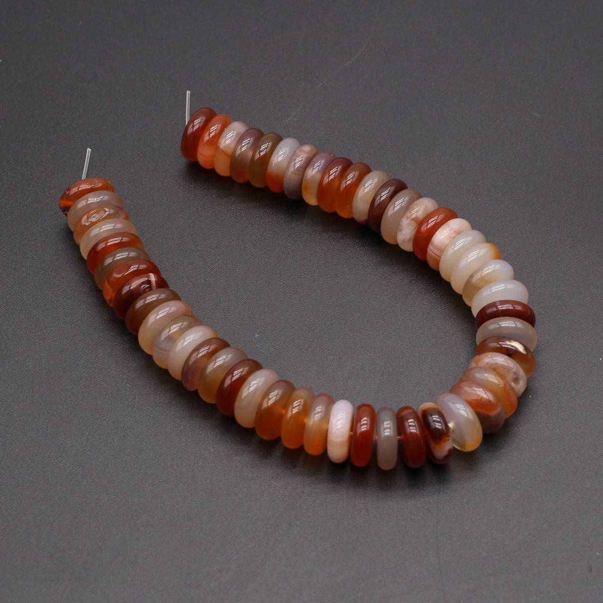 

Изолирующие бусины из натурального камня содалит/унакит в форме счеты для изготовления ювелирных изделий DIY ожерелье браслет серьги аксессуар Red Agate/3x12mm