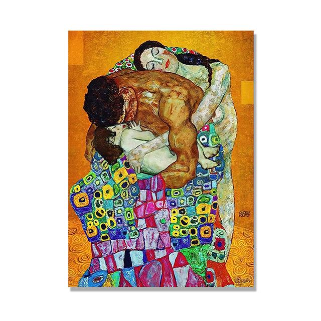 

Знаменитая семейная картина, печать на холсте, абстрактная ретро-картина на стене, постер для гостиной, домашний декор, безрамный 40x60cm No Framed