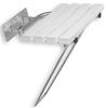 Metalia Folding Shower Seat, Stainless Steel