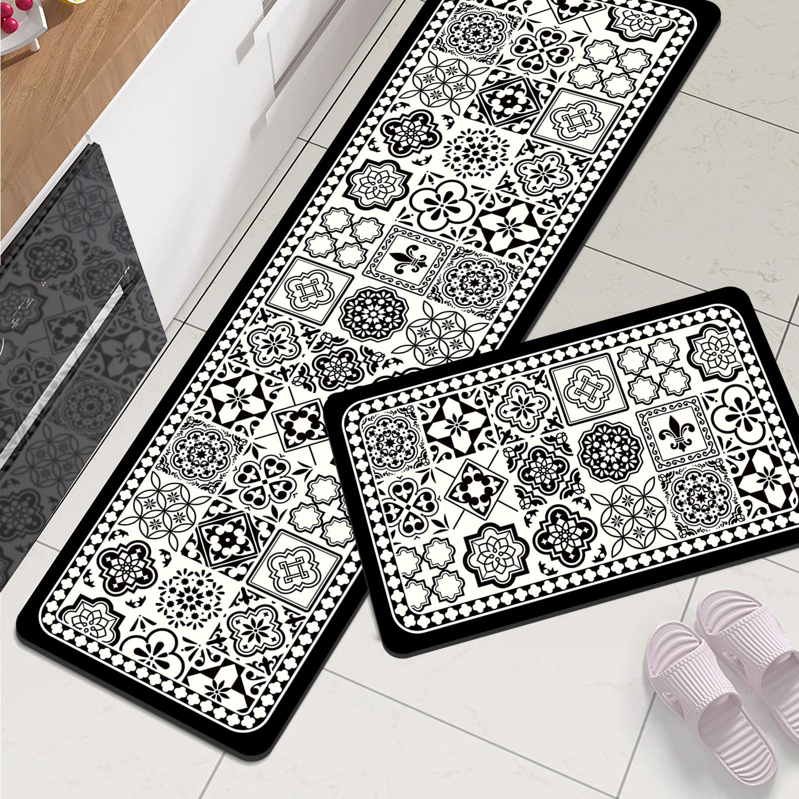 

Скандинавские коврики для ног Кухонный коврик Водонепроницаемый Длинный коврик для кухни для гостиной Прихожей Ванной Ковер Придверный коврик Моющийся 45cmx70cm