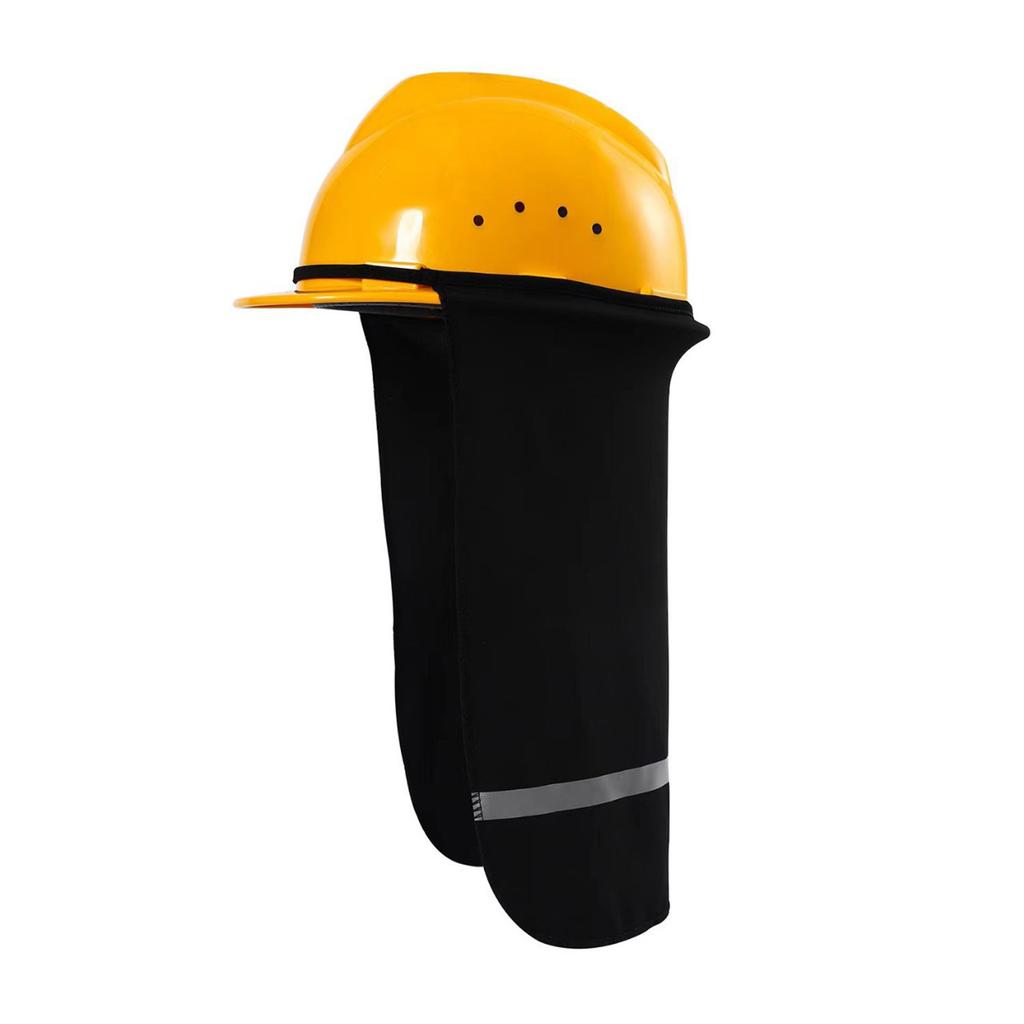 Breathable Construction Helmet Sun Shield Neck Protector 36cm Length for Outdoor Safety Hard Hat Accessories
