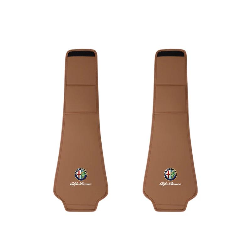 Car Stickers For Alfa Romeo Leather Car Seat Headrest AntiDirty Elastic Pillowcase Protective Cover For Alfa Romeo 4C 159 166 Gi