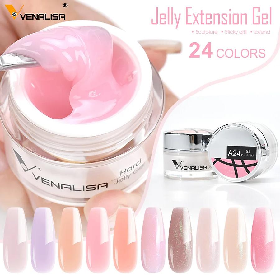 Venalisa 15ml Jelly Builder Nude Color UV Construction Gel Tips Extension Camouflage Soak Off Fast Building Gel