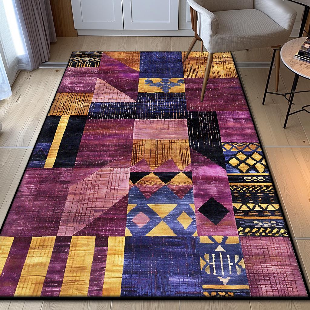 

Новый персидский роскошный ковер для гостиной, геометрический декор, коврик для спальни, прикроватный, моющийся, напольный, для дома, для дивана, для журнальных столиков, противоскользящий ковер 60*90cm