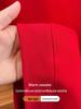 2025 Year of the Horse Men's Red Hoodie - Winter Warmth, Plus Velvet, Thickened, Round Neck