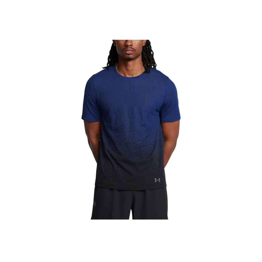 Under Armour Vanish Elite Seamless Fashion Gradient Sports Short Sleeve T-Shirt Men Tops Tech-Blue 1385805-432