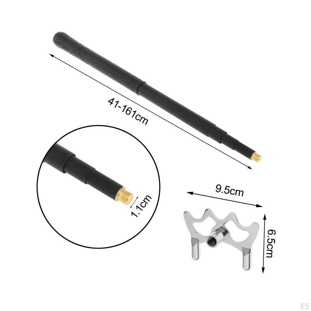 Billiards Cue Bridge with Adjustable Length And Detachable Head for Pool Table