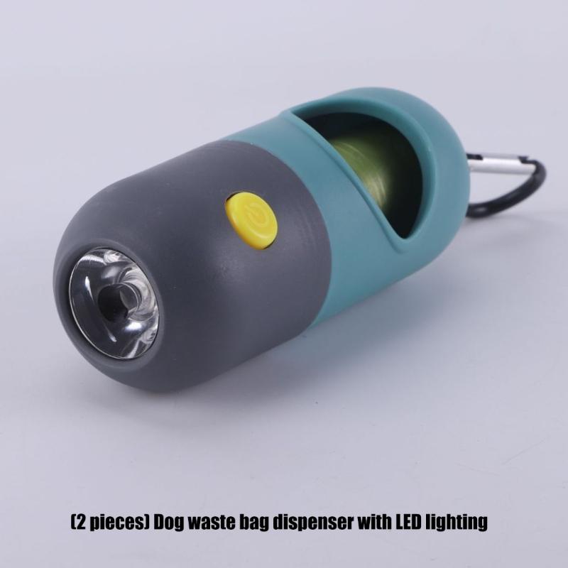 LED Illuminated Dog Poop Bag Dispenser for Safe Nighttimes Dog Walks Ensuring Pet Safety and Easy Bag