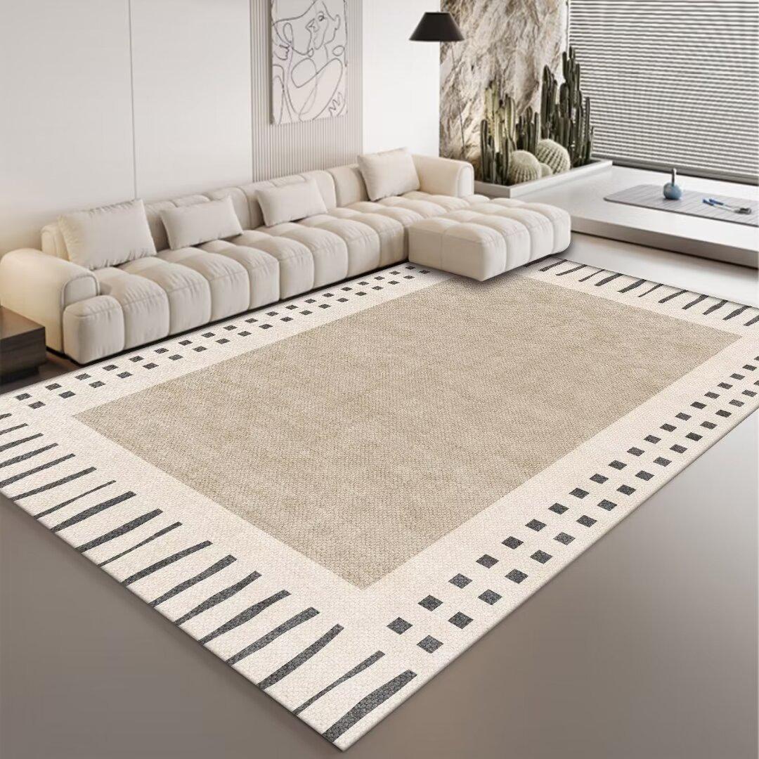 

Ультрамягкий кристальный бархатный ковер, нескользящий и устойчивый к выцветанию, с роскошным минималистским геометрическим дизайном для гостиной, спальни, офиса 200cm × 300cm