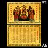 Chinese Feng Shui Copper God Of Wealth Buddha Amulets Card For BusinessFive-way Fortuna Treasure Lucky Home Decoration