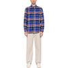 Polo Ralph Lauren Plaid Polo Collar Single-Breasted Long Sleeve Curved Hem Shirt Men Shirts Blue 710918882-001