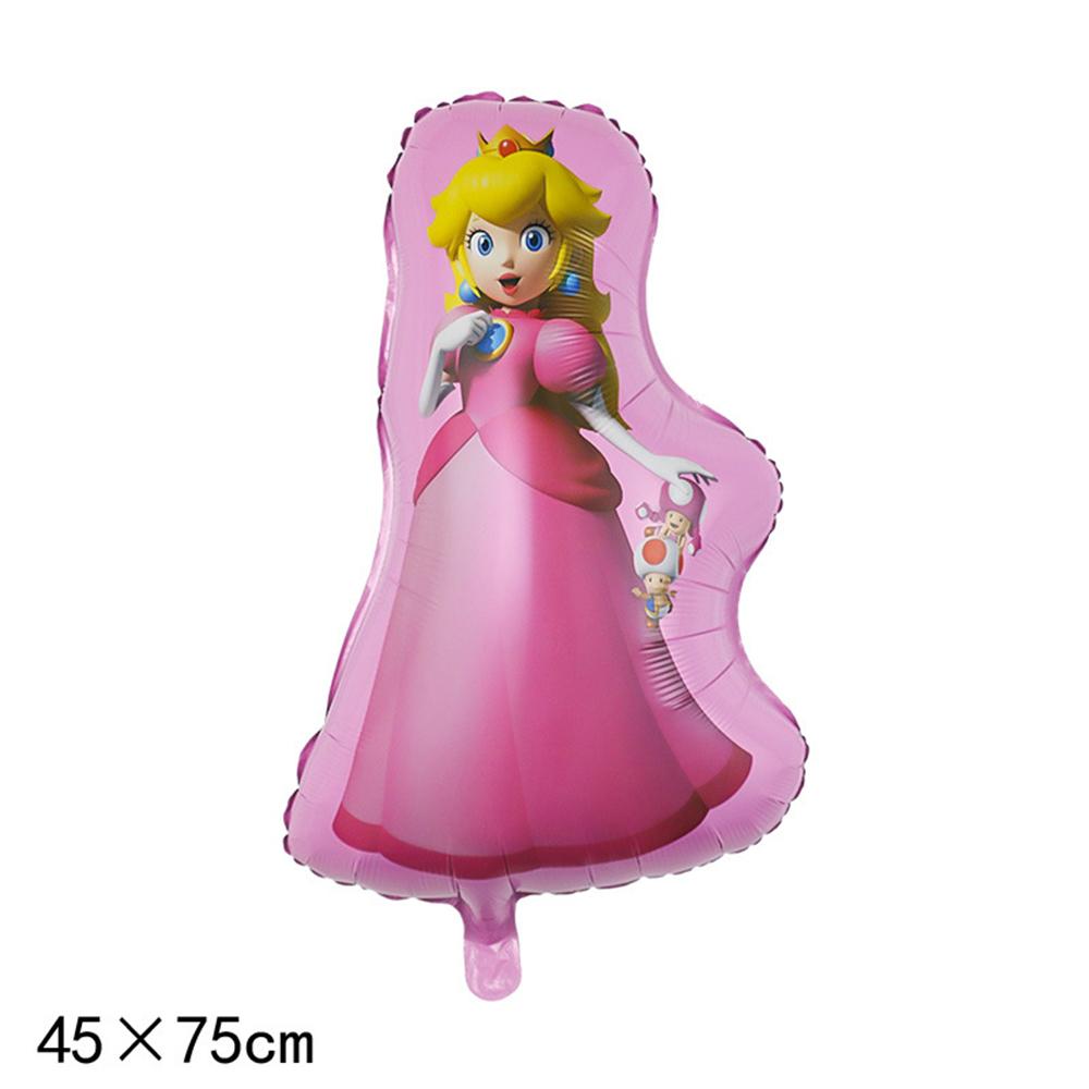 10pcs Princess Peach Birthday Party Decorations Game Theme for Kids Party
