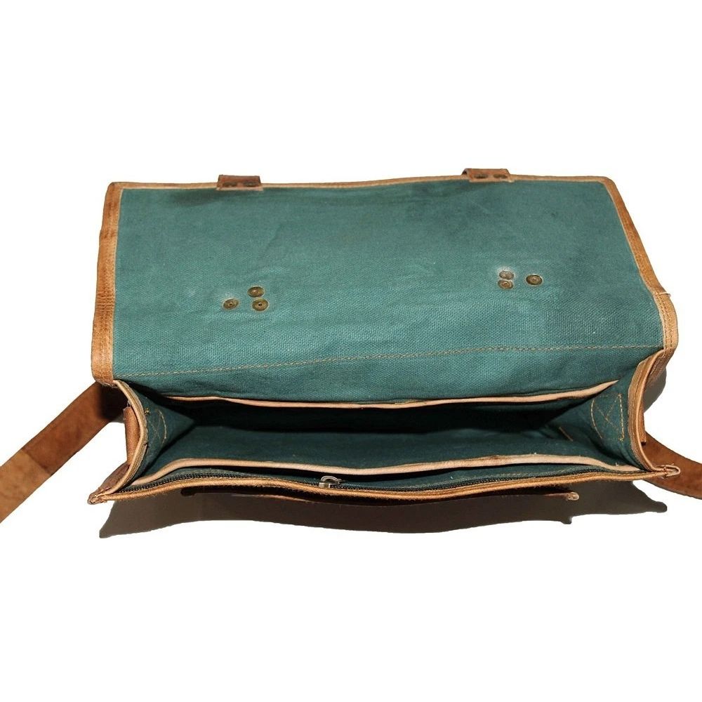 New Men's Vintage Brown Leather satchel Messenger Shoulder Laptop Briefcase Bag