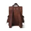 Mochila de couro conversível 2 em 1 para laptop | Mochila de couro marrom vintage para laptop | Bolsa de couro para laptop para homens e mulheres
