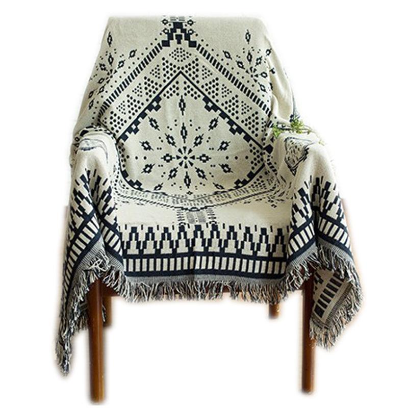 Couverture de canapé, serviette de canapé, couverture rétro, tissu chaud, coussin de canapé, tout compris