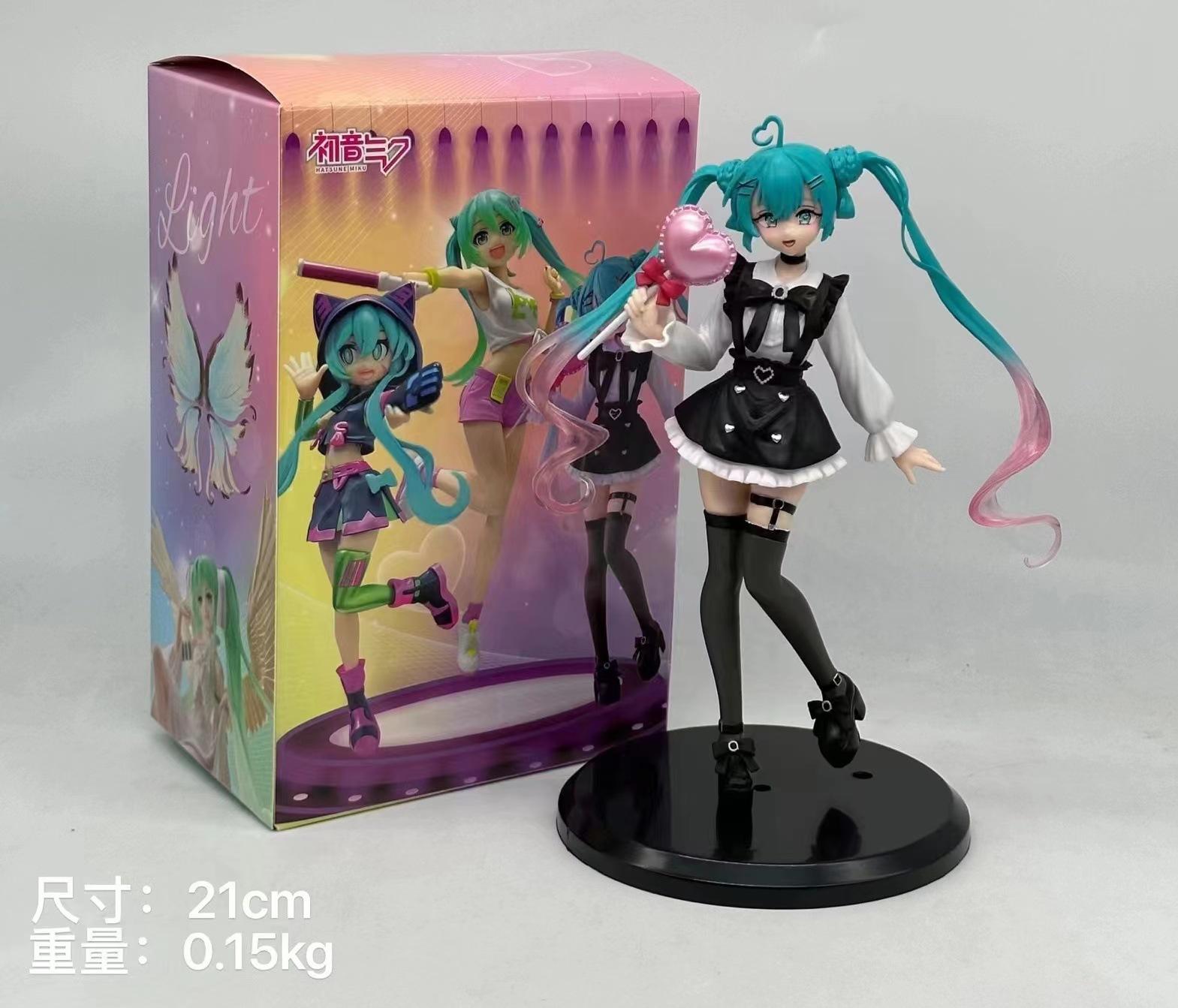 Anime Figure Fashion Hatsune Miku Subclture Extraordinary Fashion Model Toy Collection Action Figure 20CM Kawayi Gift PVC With box