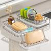 Robust Stainless Steel Soap Tray with Drainage Solution for Kitchen and Bathroom