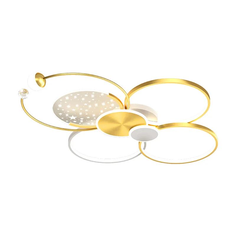 Modern Gypsophila Living Room Chandelier Smart Indoor Decorative Light With Remote Control Stylish Minimalist Hall Ceiling Lamp