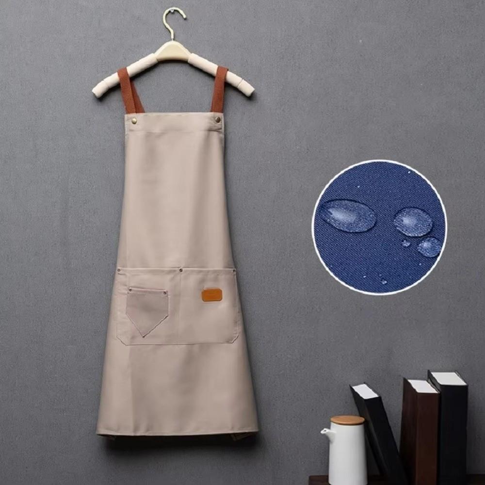 Anti Dirty Kitchen Apron Breathable Barber Apron New Coffee House Uniform