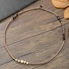 Bohemian Multilayer Woven Beaded Bracelet Handmade Wooden Jewelry For Travel Gift