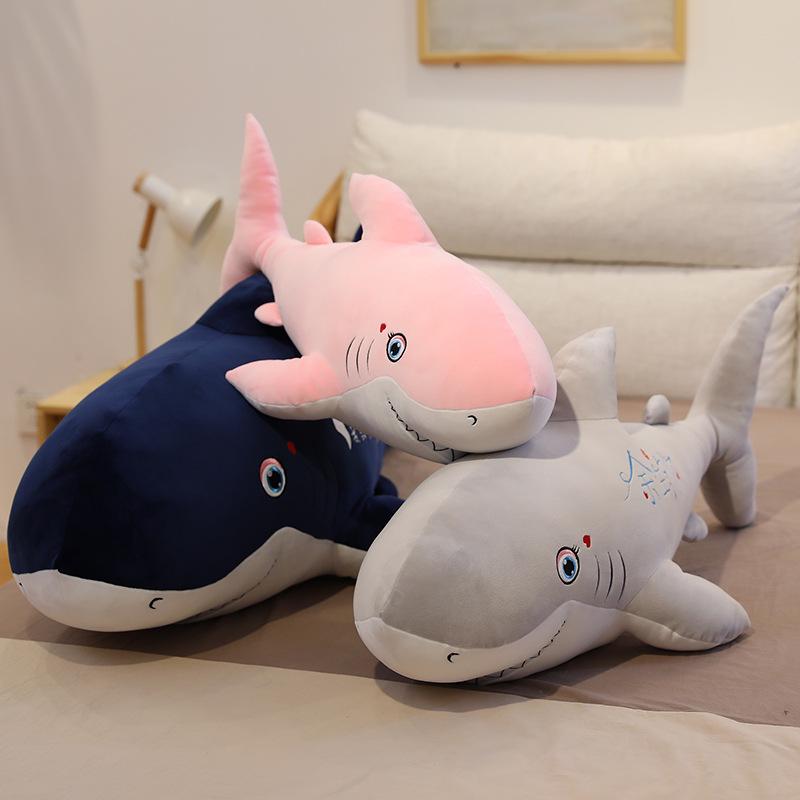 Shark Plush Toy Large Doll Pillow Cushion for Boys - Soft and Cozy Sleeping Companion
