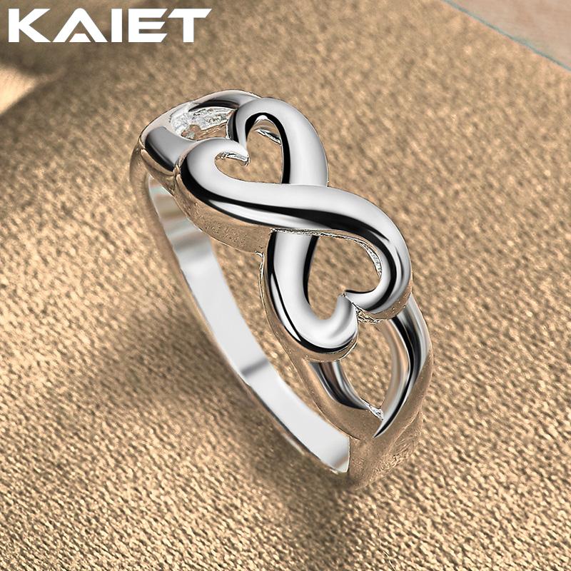 

Срібне кільце 925 проби Серце до Серця 7-10 для жінок, коханих, модне ювелірне вироби 10