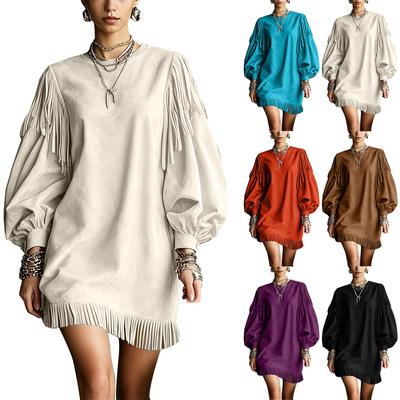 Women's Sleeve Loose Fit Dress for Work and Vacation