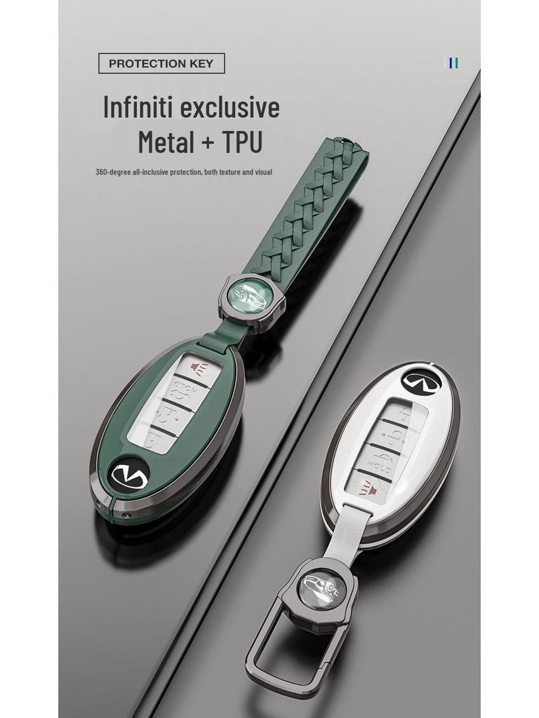 Infiniti Q50L QX50 QX60 Q70L G25 Key Cover - High-End Key Fob Shell with Buckle