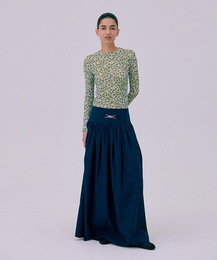 WNDERKAMMER Crinkle T-Shirt_Green