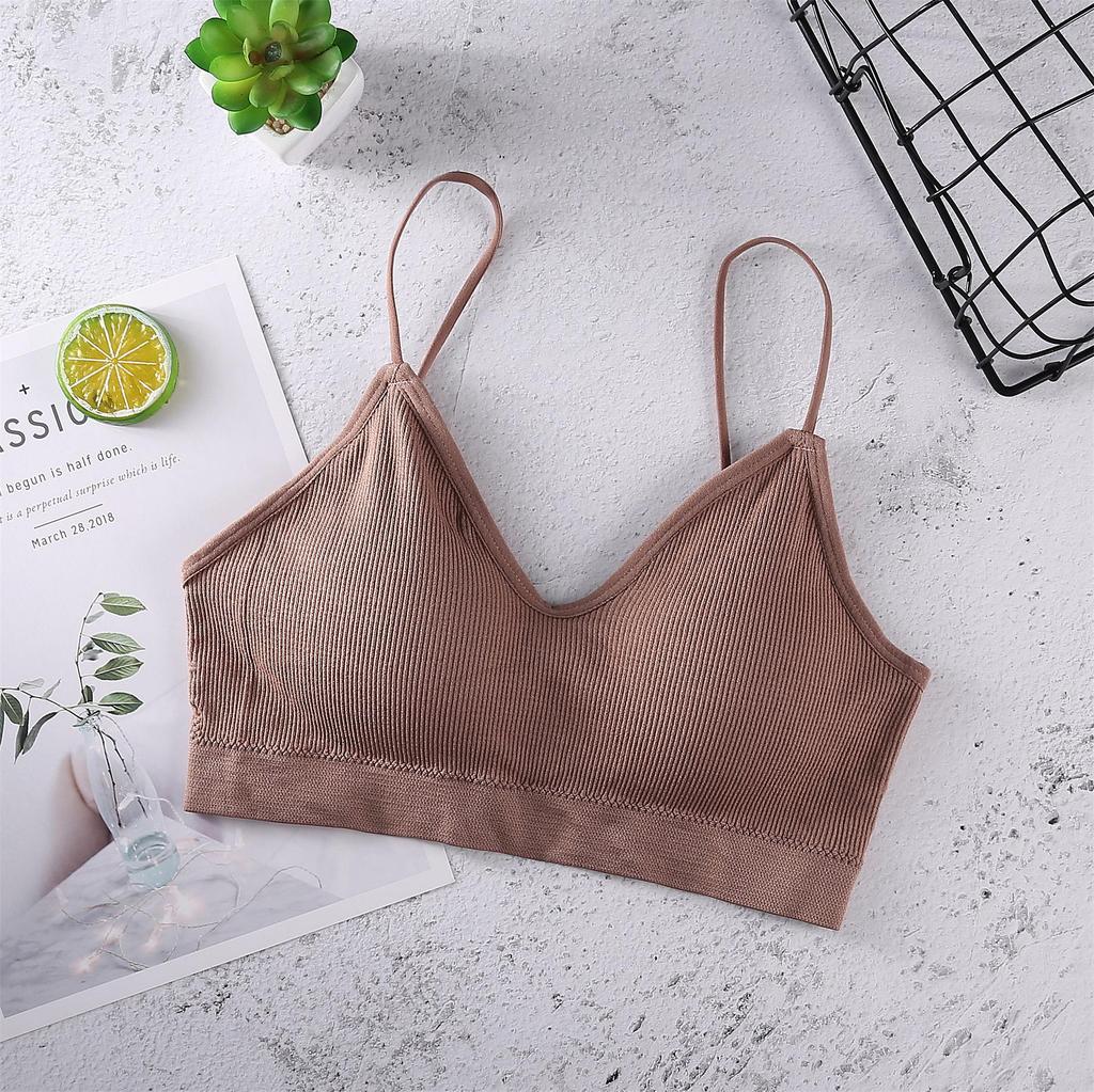 Verstellbarer Sling Wrap Bandeau Sport-BH - Bügellos, Schönes Rückendesign