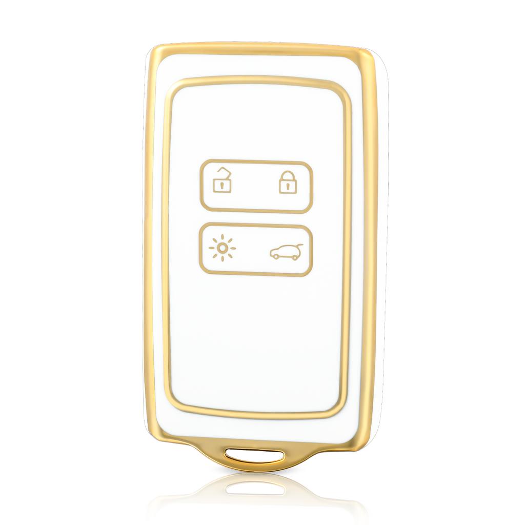Car Key Case Cover For Renault Koleos Kadjar Captur Megane Talisman Espace ClioTPU Car Key Case Cover Fob Keychain 4 Buttons