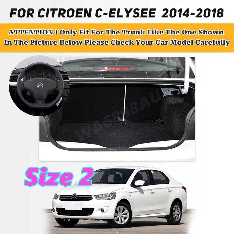Custom High Quality Car Trunk Mat For Citroen C-Elysee 2014 2015 2016 2017 2018 Anti Dirty Durable Leather Carpet Protective Pad