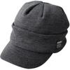 Brim Knit Newsboy Work Military Watch Cap One Men's Fleece-Lined Cap, Cap, Cap, Style, Golf, (JP, Alphabet, Size, Charcoal)