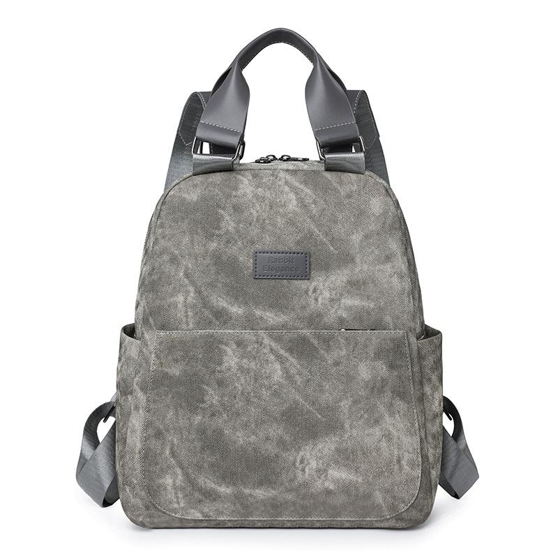 Schoolbag Backpack 1011 Autumn New Fashion Women's Soft Leather Backpack Leisure Commuter Simple Travel School Bag