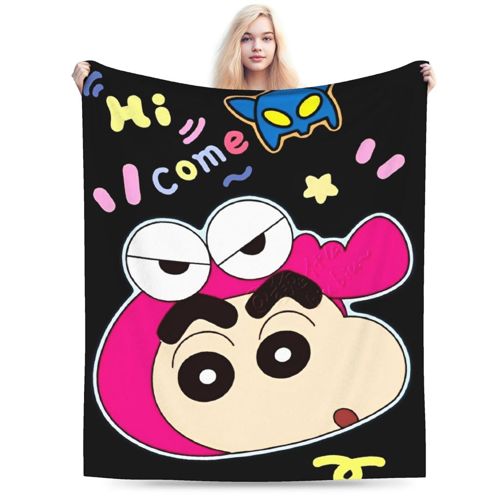 Crayon Shin-chans Blankets Quality Super Warm Throw Blanket Winter Children Couch Chair Funny Bedspread