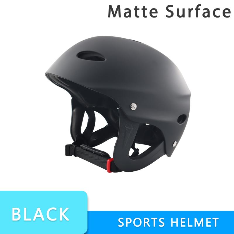 Water Sports Helmet ABS+EVA Half Shell for Kayak SUP Wakeboard Skateboard, Adjustable Vented