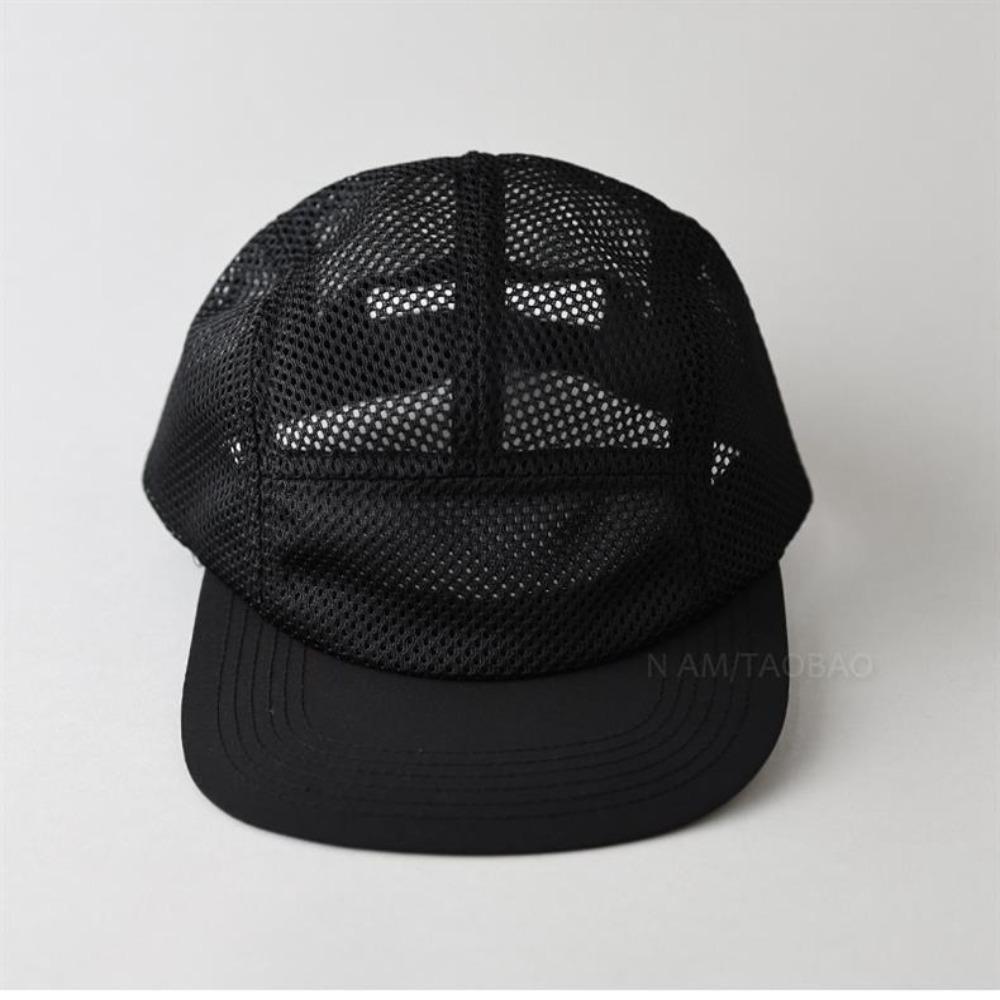 Flat-brimmed Sun Visor Cap 5 Panel Quick-drying Hat Japanese Style Mesh Baseball Cap  Unisex