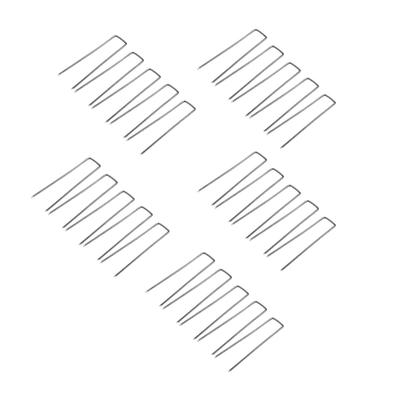 25pcs Durable U Shape Garden Staple Pins Secure Plant Anchoring Windproof Design Easy Soil Insertion Ground Fasteners
