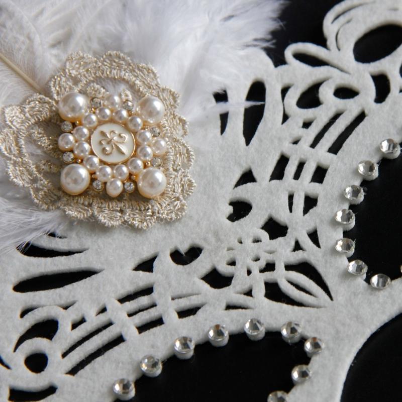 Premium Feathered Rhinestones Costume Mask For Theater Performances And Formal Parties Tear Proof Construction