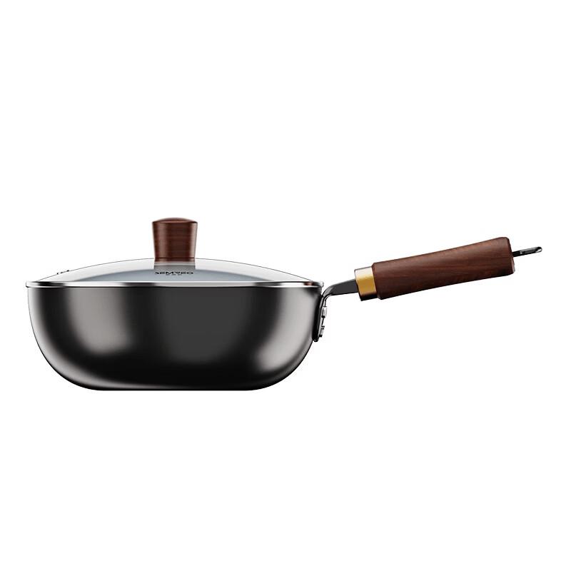 Simeou 0-Coating Wrought Iron Hammered Wok