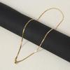 Gold Plated Titanium Steel Snake Bone Chain Necklace - Color Retention, Multiple Specifications, Pendant Included