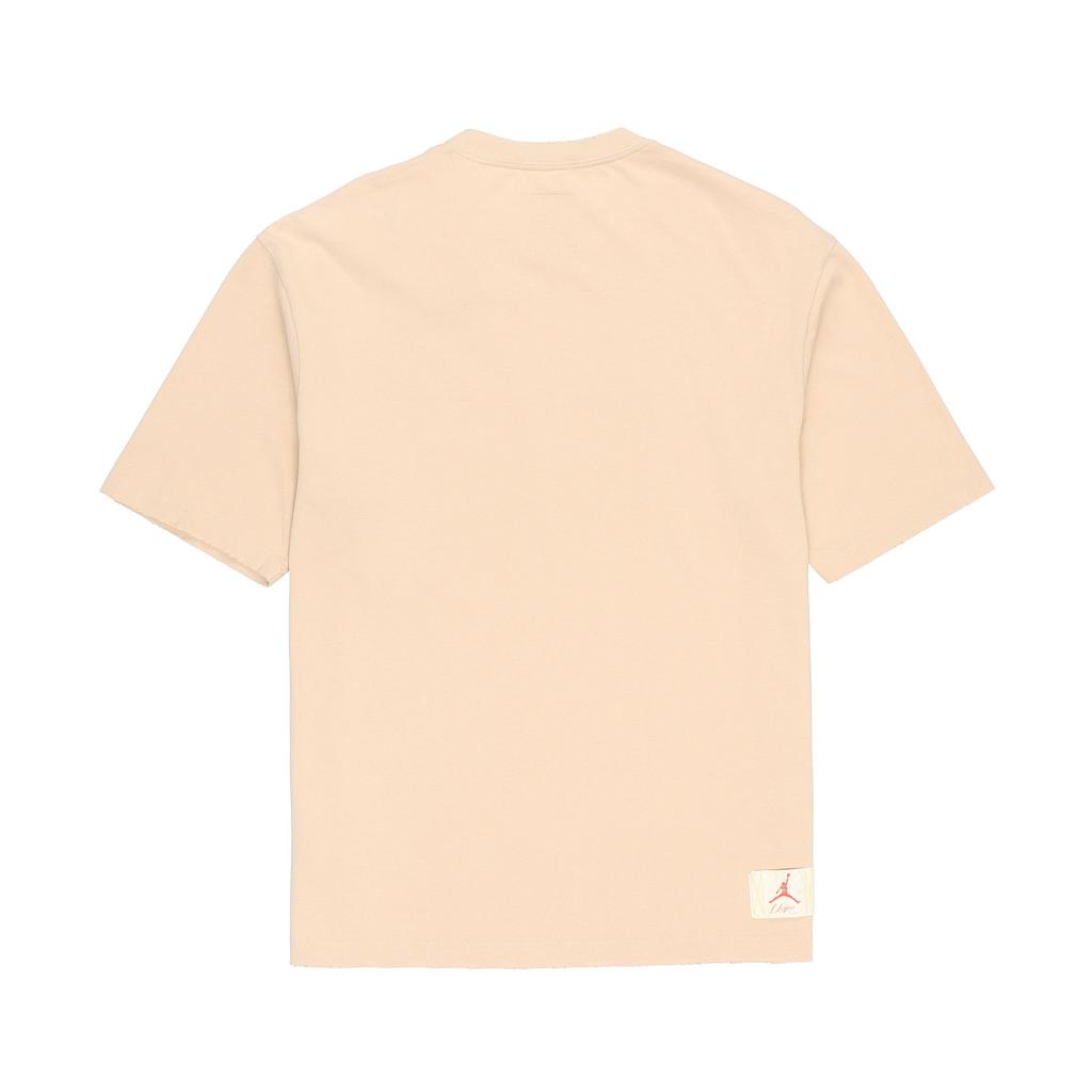 Air Jordan X Union Crossover SS22 Solid Color Breathable Logo Round Neck Short Sleeve Asia Edition Khaki Men's DM2844-268