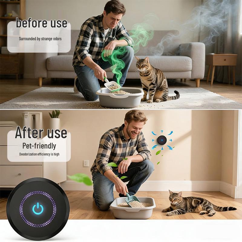 Rechargeable Mini Ozone Generator for Fridge, Shoe Cabinet, Bathroom, and Pet Odor Removal