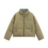 2025 Winter Korean Version of the New Stand-up Collar Color-blocking Design Niche Bread Jacket Jacket Fashionable Loose Down Cotton Jacket