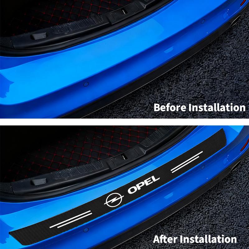 AAAYW1 High-quality Carbon Fiber Car Door Sill Protector Sticker For Opel Astra j Insignia Astra g Corsa Zafira b Mokka Vivaro Meriva