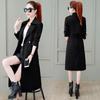 Windbreaker Women's Mid-length Spring and Autumn Loose and Thin Temperament Popular Jacket
