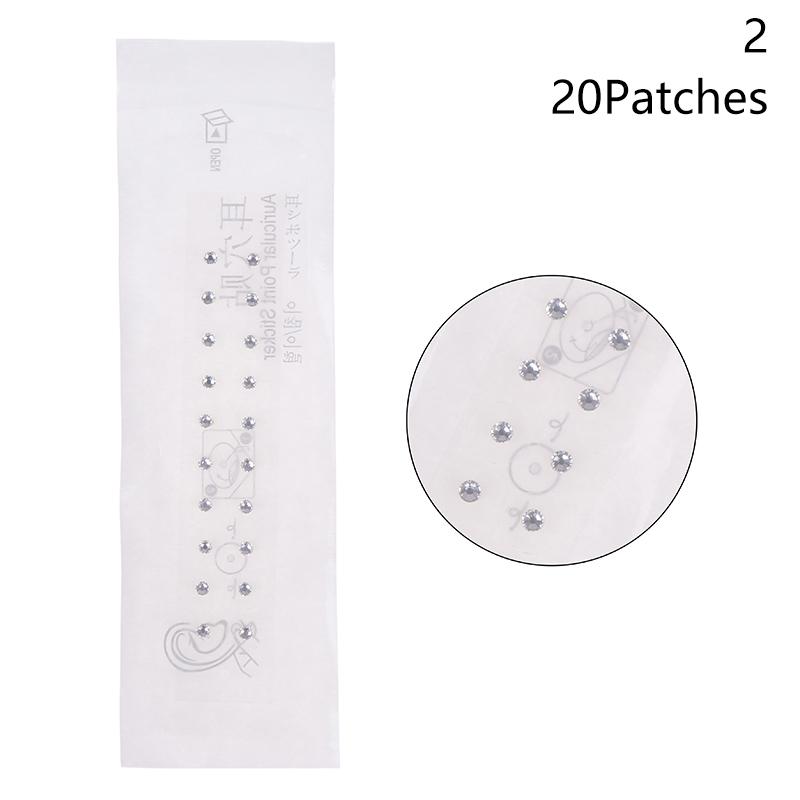 20/100/200 Patches Ear Seed Acupuncture Auricular Disposable Ear Stickers Massage Therapy Needle Patch Auricular Auriculotherapy