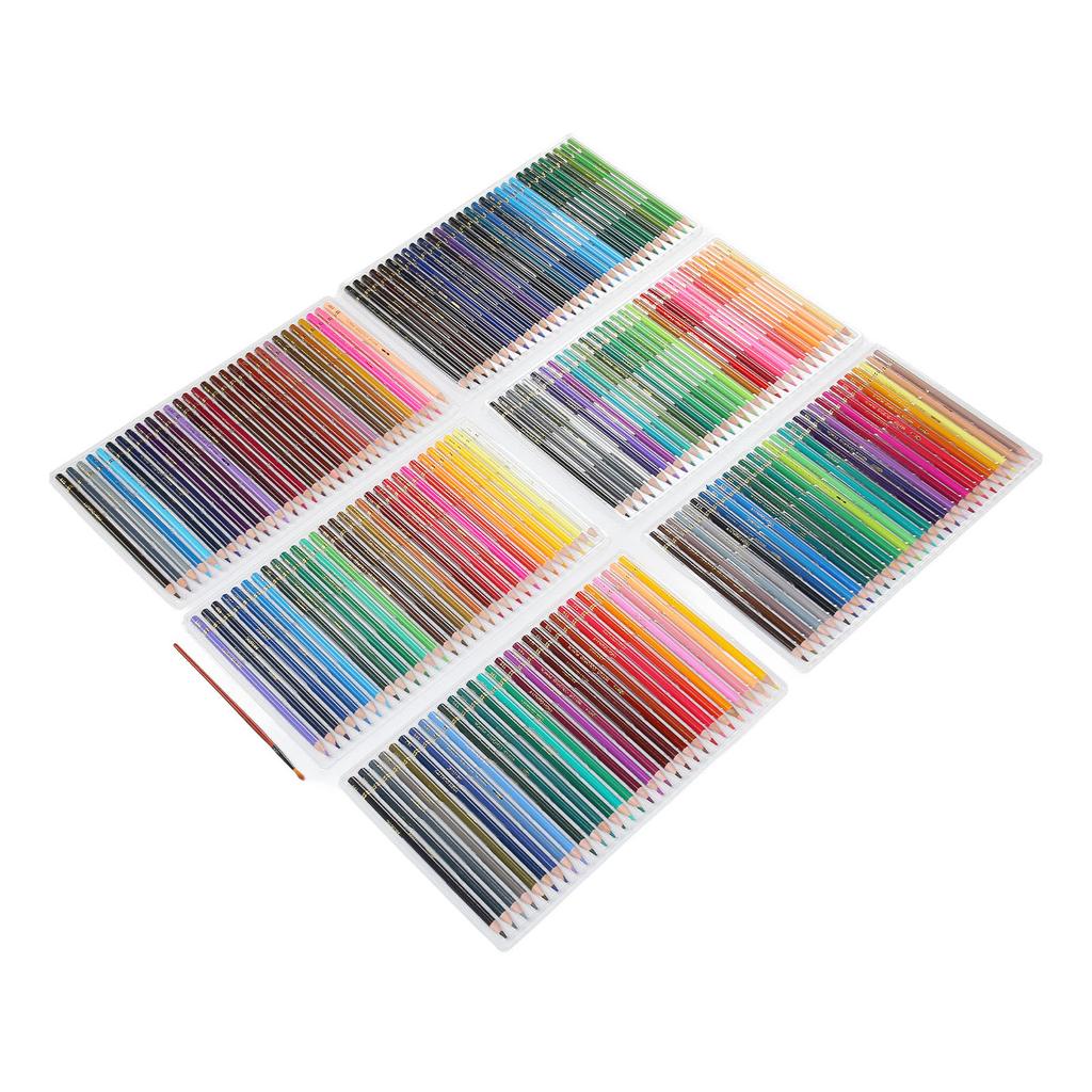 Water Color Pencils 7.5mm Water Soluble Rich Vibrant Luster Smoothing Colored Pencils for Kids